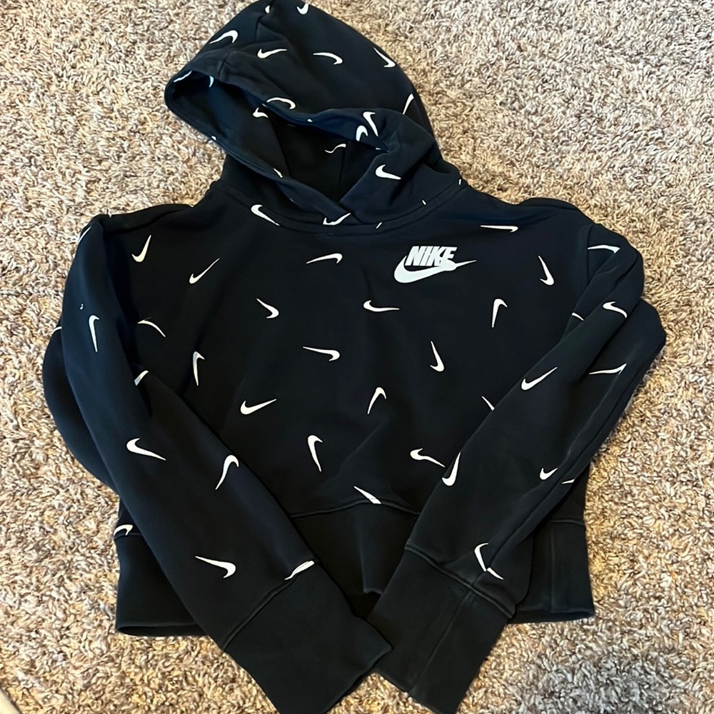 Girls Nike crop hoodie